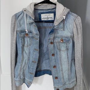 Hooded jean jacket